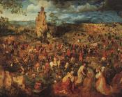 前往基督受难地的队伍 - 老彼得·勃鲁盖尔